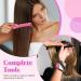 7-Piece Hair Braiding Tools Set - Magnetic Pin Wristband, Stainless Steel Rat Tail Comb, Alligator Sectioning Hair Clips - Pink Braid Maker Kit - Buy Online on GoSupps.com