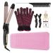 2 in 1 Curling Iron & Straightener 1 inch Ceramic Negative Ionic Hair Curler with Adjustable Temperature Auto Shut-Off for Short and Long Hair Travel Mat Pouch Included