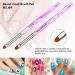 7 Pieces Nail Art Builder Brush Set - UV Gel & Acrylic Painting Pen in Purple - Buy Online on GoSupps.com