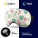 Flamingo and Leaf Sleep Mask for Men and Women - Adjustable Strap Eye Cover for Blocking Light during Night Sleep, Travel, and Naps - Buy Online on GoSupps.com