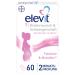 Elevit 1 - folic acid high -dose - desire to have children and pregnancy - 20 vitamins and minerals for the development of the baby - 60 tablets for 2 months 1 piece (60s pack)
