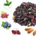 Plant Gift Ireland Spring Fruit Tea Oganic Fruit Herbal Tea All Natural Flavors Loose Leaf Roselle Grapes Blueberries Peppermint Non GMO Vegan Tea Bags Into Iced Tea & Hot Tea 70G/2.5oz - Buy Online on GoSupps.com