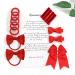 Shop Mufekum 22-Piece Red Hair Loop Set for Girls | Elastic Clips & Headbands | Stylish Hair Accessories Fast International Shipping! - Buy Online on GoSupps.com
