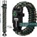 Zsmjaer Survival Bracelet Set - 2-Piece Multifunction Paracord with Flint Pipe and Compass for Outdoor Adventures Black-Green - Buy Online on GoSupps.com