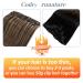 Runature 22 Inch Balayage Clip-In Hair Extensions - Real Human Hair 7 Pieces 120g Smooth Black to Blonde #1B/6/27 - Buy Online on GoSupps.com