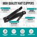 Xnourney Heavy Duty Nail Clippers Set - Stainless Steel, Ultra Sharp Fingernail and Toenail Cutters with Nail File for Men & Women - Buy Online on GoSupps.com