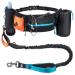 Sparklypets jogging line dogs with belly belt - jogging leash dogs for free hands medium/large dogs - Gassi bag dog with telephone holder feces bag pocket treat bag and bottle holder High quality active set for a dog