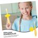 Seaesfoufu Toddler Toothbrush - Portable Baby Tooth Cleaner | Essential Baby Accessories | 1 Pack - Yellow - Buy Online on GoSupps.com