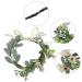 Eralove Christmas Wedding Flower Crown - Boho Bridal Hair Wreath with Babies Breath - Headpiece in Color A - Buy Online on GoSupps.com