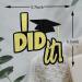 I did it Cake Topper Glitter Graduation Cake picks Congrats Grad Food Picks for 2023 High School/College/Senior Graduation Party Glitter Decorations - Buy Online on GoSupps.com