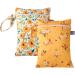 SEAUR Waterproof Diaper Pockets with Zipper - 2 Pack Cloth Diamond Pockets for Baby & Toiletries (18x25 cm) - Portable & Stylish Storage Solution - Buy Online on GoSupps.com