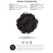 Rose Bud Chignon Hairpiece | Curly Bun Extensions Scrunchie Updo | 4A Dark Brown - Buy Online on GoSupps.com