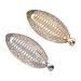 Euvoym 2 Pieces Banana Fish Hair Clip Rhinestone Fashion Banana Fish Combs Tort Toned Comb Long Hair Clips Fish Grip Slide Clip Ponytail Hair Comb Barrettes