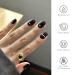 Buy Semi Cured Gel Nail Strips - Long Lasting UV Gel Nail Stickers | 20 Salon Quality Nail Wraps | Black Pearl - International Shipping Available - Buy Online on GoSupps.com