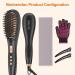 Fast Heating Ionic Hair Straightener Brush | 16 Temp Settings, Anti-Scald & Auto-Off | Frizz-Free Silky Hair | Black - Buy Online on GoSupps.com