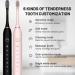 KLiHDSM 2023-2 Pack Electric Toothbrushes Sonic Whitening with 8 Heads & 6 Modes - Rechargeable Waterproof Cleaning Toothbrushes for Adults - Black+Pink - Buy Online on GoSupps.com