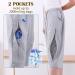 Lmaray Catheter Leg Bag Cropped Trousers - Holds 2x 2000ml Bags Nephrostomy Foley Suprapubic & Biliary - Medium Black - International Shipping Available - Buy Online on GoSupps.com