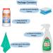 Baking Soda For Cleaning 350g and White Vinegar For Cleaning 500ml Bundled with 1 x Microfiber Cloth and 1 x Non Scratch Scouring Sponge | Bundle by Glameno - Buy Online on GoSupps.com