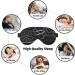 Unisex DNA Chain Print Eye Mask - Soft Comfortable Light-Blocking Sleep Mask - Black - Buy Online on GoSupps.com