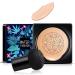Sumeitang Mushroom Air Cushion CC Cream Liquid Foundation Makeup Lasting Moisturizing BB Cream Concealer Cushion Even Skin Tone Makeup Base Primer Easy to Apply for Dry Skin(Natural)