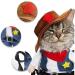 NACOCO Cowboy Dog Costume with Hat for Halloween - Small Dog & Cat Costume - Buy Online on GoSupps.com