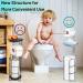 Freestanding Toilet Paper Holder Stand with Reserve & Dispenser - Chrome Finish | Bathroom Storage Rack for 4 Mega Rolls with Cell Phone Shelf - Buy Online on GoSupps.com