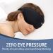 Unisex 3D Sleep Eye Masks - Zero Eye Pressure 100% Light Blocking Soft & Breathable with Adjustable Strap - Buy Online on GoSupps.com