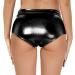 YgneeDom Women Metallic Booty Shorts - Shiny Rave Bottoms for Dance Festival Costumes - Black (Medium) - Buy Online on GoSupps.com