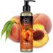 Buy Sensual Peach Massage Oil 200ml | Edible Body Oil with Almond Grape Seed & Macadamia Oil | Kissable & Perfect for Couples | International Shipping Available - Buy Online on GoSupps.com