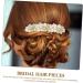 DOITOOL Alloy Rhinestone Hair Comb Pearl Headpiece Wedding Side Comb Bridal Headdress Diamond Hair Clips Tiara Bridal Hair Comb Accessories Rhinestones Flower Girl Bridesmaid - Buy Online on GoSupps.com