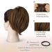 BARSDAR HAARDIAD Short Synthetic Hair Extensions - Light Golden Brown Ponytail Scrunchy | 20cm Hair Jewelry for Women - Buy Online on GoSupps.com