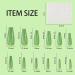 24pcs Green Extra Long Press On Nails - Ballerina Acrylic Full Cover Fake Nails for Women | Niceneeded - Buy Online on GoSupps.com