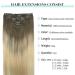 Doores Clip-In Extensions - Real Hair Ash Brown to Platinum Blonde 35cm (14 inch) 120g 7 Pieces Thick & Natural Remy Hair Extensions - Buy Online on GoSupps.com