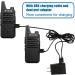Retevis RT22 Walkie Talkies - Rechargeable Mini 2 Way Radio with Earpiece - Long Range Portable Two-Way Radios for Family, Kids, Road Trip, Camping, Hiking (2 Pack Black) - Buy Online on GoSupps.com