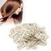 100PCs 1.3in hair extension clips U-shaped push buttons 9 teeth diy headdress accessories wig clips hair parts clips hairstyle clips for brides women girls
