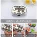 Bohemian Elephant Pattern Pill Box - 2 Compartment Portable Medicine Organizer - Stylish Metal Pill Case for Pocket & Purse - Buy Online on GoSupps.com