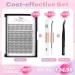 Glowing Win Single Eyelash Extensions Set - 228 PCS Cluster Lashes Kit with Bond & Applier - 0.07C 20D Individual Lashes for Stunning Looks - Buy Online on GoSupps.com