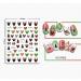 Christmas Nail Stickers 9 Sheets Self-Adhesive Nail Decal for Kids Cute Cartoon Nail Art Decoration Design Supplies - Buy Online on GoSupps.com