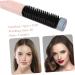 NOLITOY Heated Hair Straightener Brush - Dual Purpose Straightening Comb & Curls - Portable USB Charge - Purple Nylon Hair Tool for Effortless Styling - Buy Online on GoSupps.com