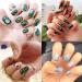 TOROKOM 12 Sheet Metallic Self-Adhesive Nail Stickers - 3D Star Moon Leaf Line Design Decals for Women, Girls | Manicure Fingernail Decorations - Buy Online on GoSupps.com