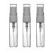 Riverrun Set of 3 Travel/Purse Glass Bottle Perfume Atomizers White Fine Mist Sprayer 4ml .14 oz (Set of 3)