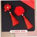 MAGICLULU 9 Pairs Tassel Hair Ball Hair Clip Tiara Chinese Style Hair Clip Tassel Chinese Hair Clips Hair Clips for Girl Hair Clips Artificial Fur Issue Card Child Festive Red - Buy Online on GoSupps.com