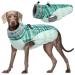 Kuoser warm dog jacket reflective dog coat windproof dog coat for small dogs fashion dog coat large dogs dogs winter coat dog coat with dishes green XL XL dark green