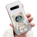 Tivenfezk Nadoli for Samsung Galaxy S10 Treibsand B r Astronaut Hidden Stand Shell caricature glitter astronaut stand soft silicone bling cell phone case.