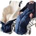 Blanket Thicken Plush Fleece Lining Wheelchair Warmer Cover Blanket Weather Proof with Zipper and Villus Siamese SemiWrapped Windproof Set for Elderly and Disabled
