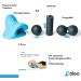 Coloo Neck Massage Set - Ultimate Neck & Shoulder Relaxation | Naked Pillow Neck Stretcher & Trigger Point Therapy for Pain Relief | Headache Shoulder & Back Pain | Cyan & Black - Buy Online on GoSupps.com