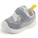 LACOFIA Baby Girls Shoes First Walkers Toddler Sneaker Anti-Slip Rubber Sole 5 UK Child Gray