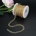 16.4ft Twisted 2mm Aluminum Curb Chain | Golden Plated for Jewelry Making | Pendant Necklace Chain Spool | 1Gold-10x6.5x1.8mm - Buy Online on GoSupps.com