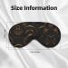 Gold Black Wallpaper Print Soft Eye Mask | Sleep Mask for Women & Men | Ideal Travel Sleeping Eye Mask - Buy Online on GoSupps.com