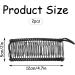 Luckious 2 Piece Banana Clip Elastic Hair Comb Adjustable Vintage Banana Clip Ponytail Clip No Frills Hair Clip Banana Hair Clip Tool (Black 30 Teeth) - Buy Online on GoSupps.com